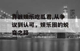 肖战娱乐吃瓜君,从争议到认可，娱乐圈的蜕变之路