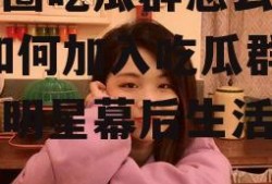 娱乐圈吃瓜群怎么进的啊,如何加入吃瓜群，一窥明星幕后生活