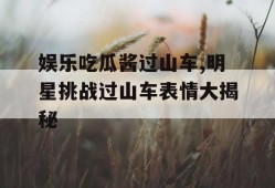 娱乐吃瓜酱过山车,明星挑战过山车表情大揭秘