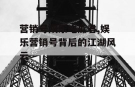 营销号娱乐吃瓜君,娱乐营销号背后的江湖风云