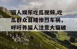 猫人娱乐吃瓜视频,吃瓜群众目睹惨烈车祸，呼吁养猫人注意大猫破坏力