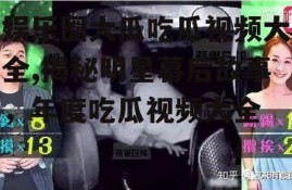 娱乐圈大瓜吃瓜视频大全,揭秘明星幕后故事，年度吃瓜视频大全