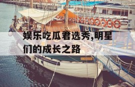 娱乐吃瓜君选秀,明星们的成长之路
