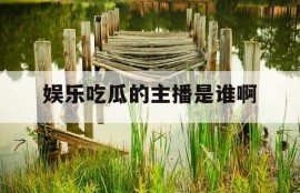 娱乐吃瓜的主播是谁啊