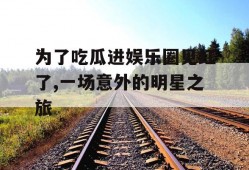 为了吃瓜进娱乐圈见红了,一场意外的明星之旅