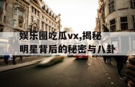 娱乐圈吃瓜vx,揭秘明星背后的秘密与八卦