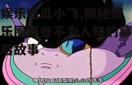 娱乐吃瓜小飞,揭秘娱乐圈那些不为人知的幕后故事