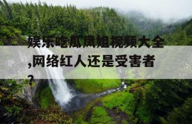 娱乐吃瓜凤姐视频大全,网络红人还是受害者？