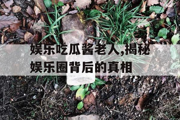 娱乐吃瓜酱老人,揭秘娱乐圈背后的真相