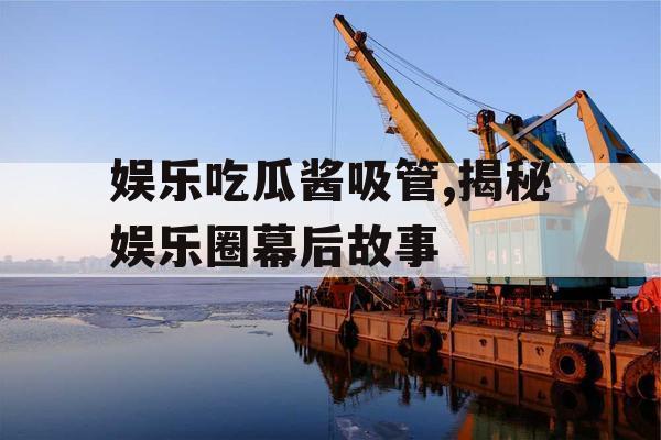 娱乐吃瓜酱吸管,揭秘娱乐圈幕后故事