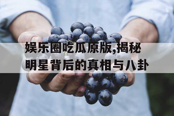 娱乐圈吃瓜原版,揭秘明星背后的真相与八卦