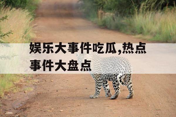 娱乐大事件吃瓜,热点事件大盘点