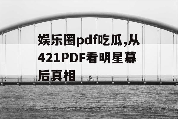 娱乐圈pdf吃瓜,从421PDF看明星幕后真相
