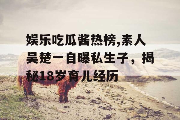 娱乐吃瓜酱热榜,素人吴楚一自曝私生子，揭秘18岁育儿经历